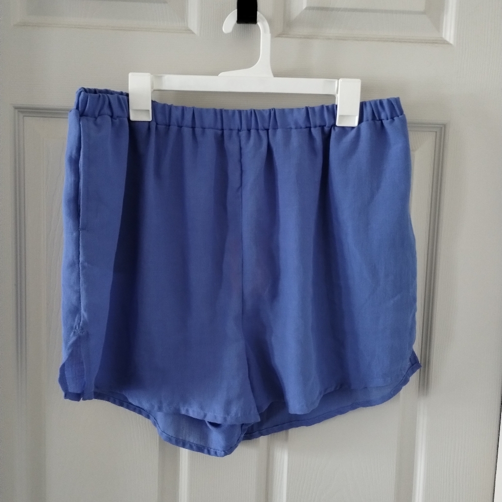 Freely Blue Pull On Shorts Swimsuit Coverup Size XL
